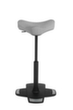 Topstar Siège assis-debout Sitness Work High Falcon avec pied à rebord antibasculement, hauteur d’assise 570 - 850 mm, assise gris