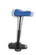 Topstar Siège assis-debout Sitness Work High Falcon avec pied à rebord antibasculement, hauteur d’assise 570 - 850 mm, assise bleu  S
