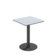 Paperflow Table d'extérieur résistante aux intempéries Cross, largeur x profondeur 600 x 600 mm, panneau gris