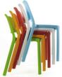 Mayer Sitzmöbel chaise empilable myNUKE utilisable à l'extérieur, bleu ciel  S