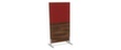 Nowy Styl Paroi de séparation E10 en bois avec revêtement en tissu, hauteur x largeur 1545 x 800 mm