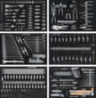 Composition d'outils EVA 301 pcs.