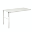 Treston Table de rallonge, largeur x profondeur 1000 x 700 mm, plaque gris clair