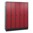 C+P Armoire vestiaire Evolo avec 5 compartiments - portes lisses, largeur de compartiment 300 mm