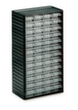 Treston bloc à tiroirs transparents, 48 tiroir(s), gris anthracite/transparent  S