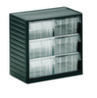 Treston bloc à tiroirs transparents, 6 tiroir(s), gris anthracite/transparent  S