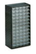 Treston bloc à tiroirs transparents, 60 tiroir(s), gris anthracite/transparent  S