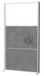 MAUL Tableau à cloison démontable MAULconnecto, hauteur x largeur 1800 x 1000 mm, paroi gris foncé/blanc