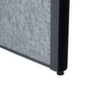 MAUL Tableau à cloison démontable MAULconnecto, hauteur x largeur 1800 x 1000 mm, paroi gris foncé/marron  S