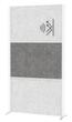 MAUL Tableau à cloison démontable MAULconnecto, hauteur x largeur 1800 x 1000 mm, paroi gris clair/gris foncé