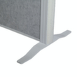 MAUL Tableau à cloison démontable MAULconnecto, hauteur x largeur 1800 x 1000 mm, paroi gris clair/gris foncé  S