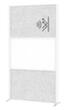 MAUL Tableau à cloison démontable MAULconnecto, hauteur x largeur 1800 x 1000 mm, paroi gris clair/blanc