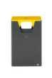 VAR Collecteur de recyclage WSG 82, 60 l, fer micacé, couvercle RAL1023 jaune signalisation