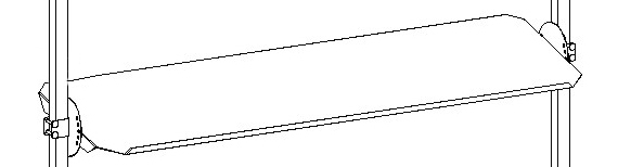 Rocholz Etagère inclinée pour 2000 table d'emballage, largeur x profondeur 1630 x 450 mm  ZOOM