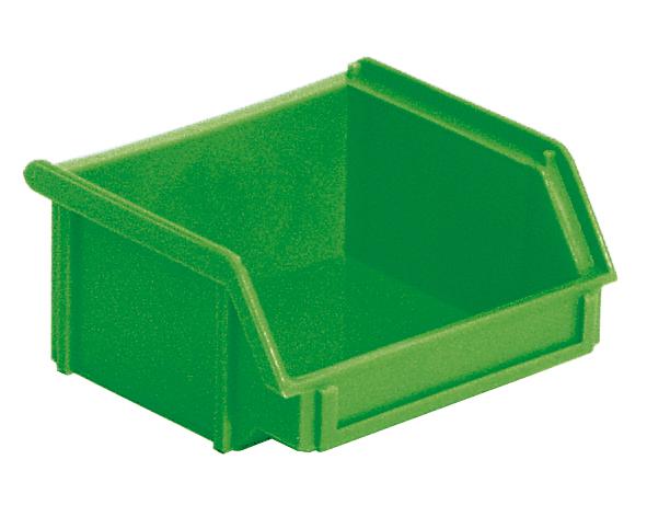 Bac à bec empilable Classic avec grande poignée encastrée, vert, profondeur 95 mm  ZOOM