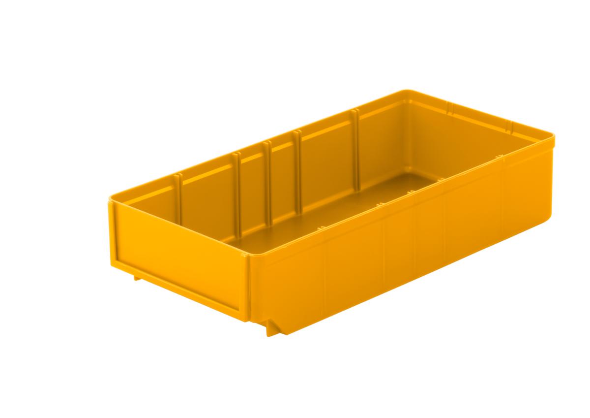 bac compartimentable, grande surface d’inscription, jaune, profondeur 400 mm  ZOOM