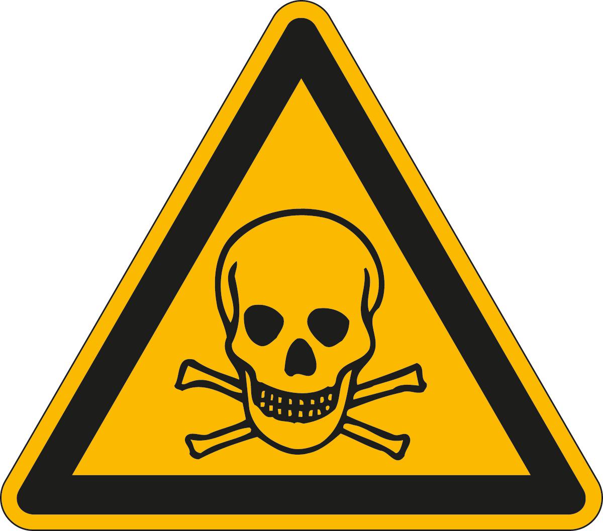 Panneau d'avertissement substances toxiques, panneau d'information  ZOOM