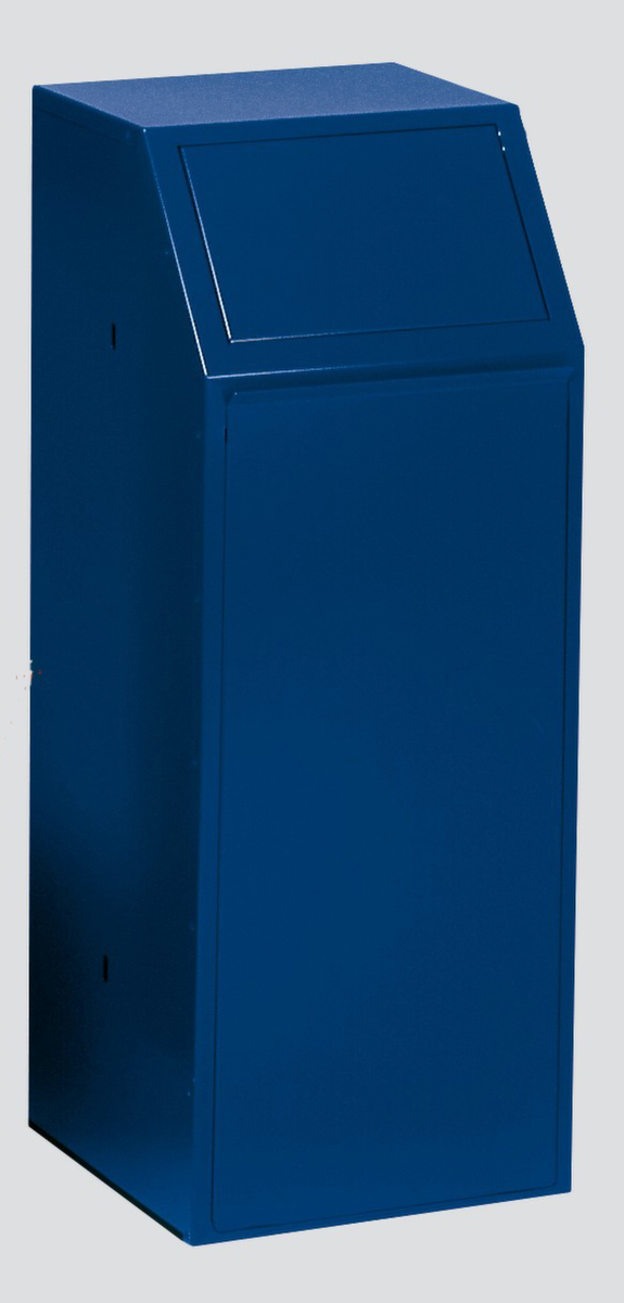 VAR Collecteur de recyclage P 80, 68 l, RAL5010 bleu gentiane, couvercle RAL5010 bleu gentiane  ZOOM