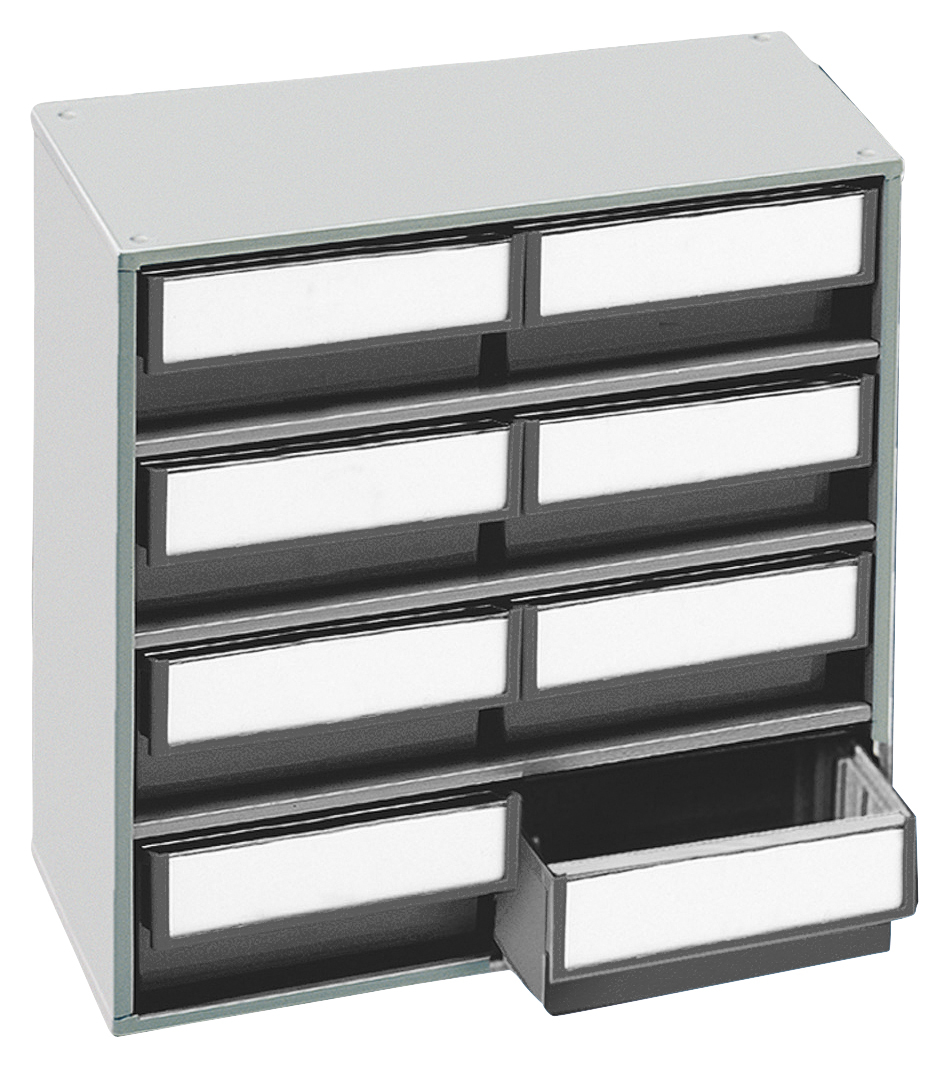 Treston petit bloc tiroirs, 8 tiroir(s), RAL7035 gris clair/gris