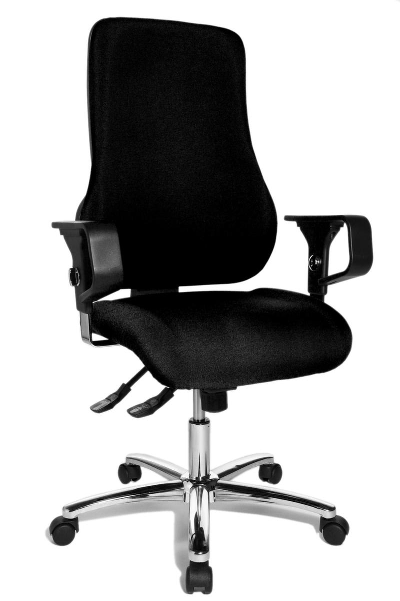Topstar Siège de bureau pivotant Sitness 55 avec articulation Body-Balance-Tec®, noir  ZOOM