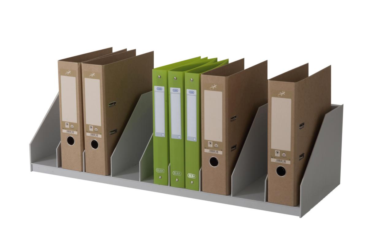 Paperflow Système de rangement easyOffice® à compartimentage fixe, 9 compartiments classeur, gris  ZOOM