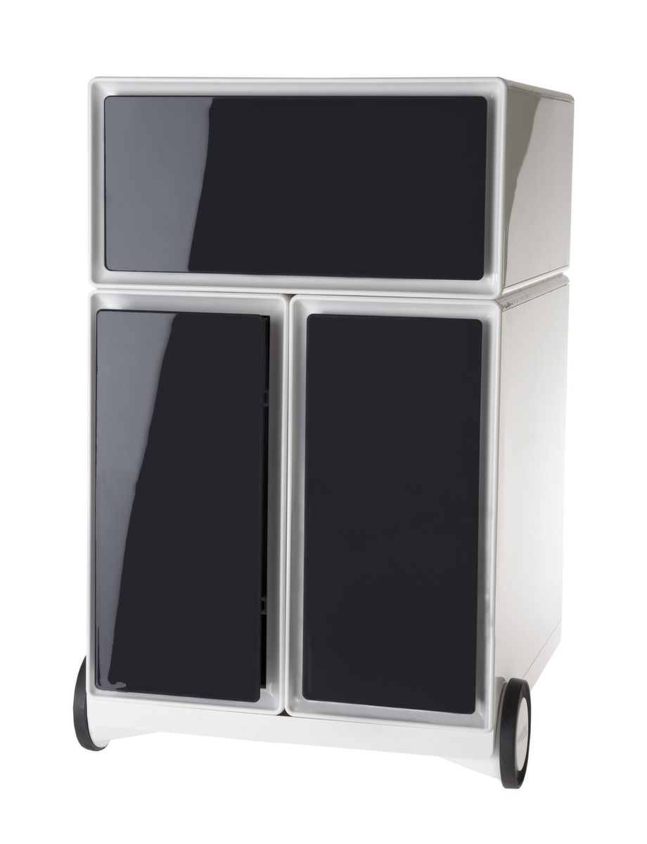 Paperflow Conteneur à roulettes easyBox avec tiroir HR, 1 tiroir(s), blanc/noir  ZOOM