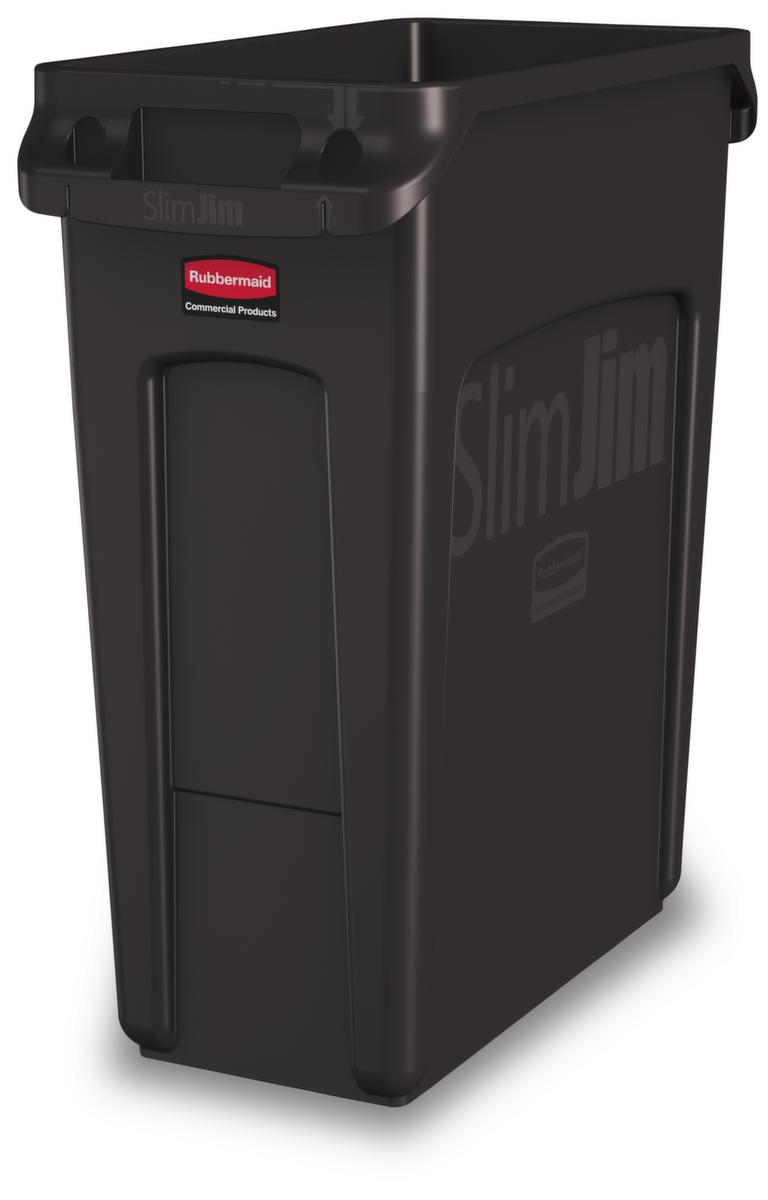 Rubbermaid Collecteur de recyclage Slim Jim® avec conduits d'air, 60 l, marron  ZOOM