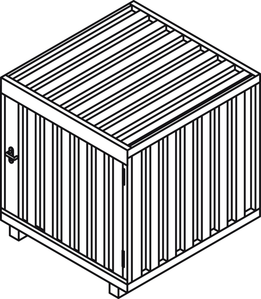 Säbu Box de stockage avec toit relevable  ZOOM