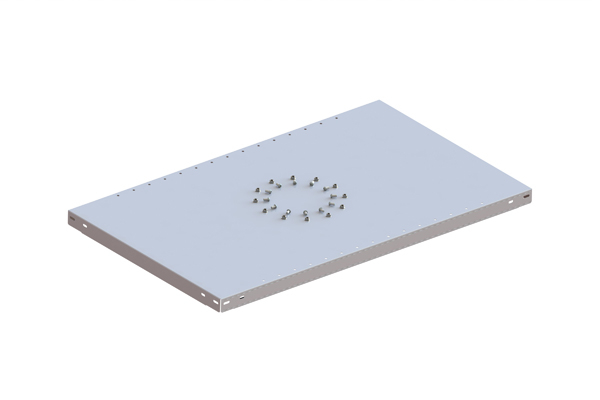 META Tablette CLIP pour rayonnage sans boulons, largeur x profondeur 1000 x 600 mm  ZOOM