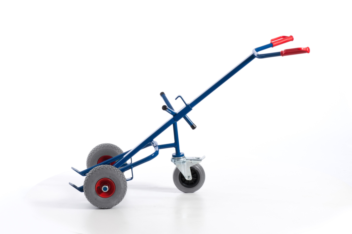 Rollcart Tambour avec roue de support, force 250 kg, air bandage  ZOOM