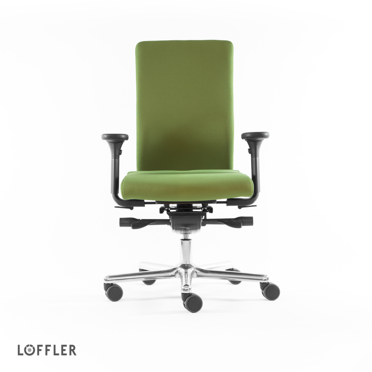 Löffler Siège de bureau pivotant avec assise viscoélastique, vert  ZOOM