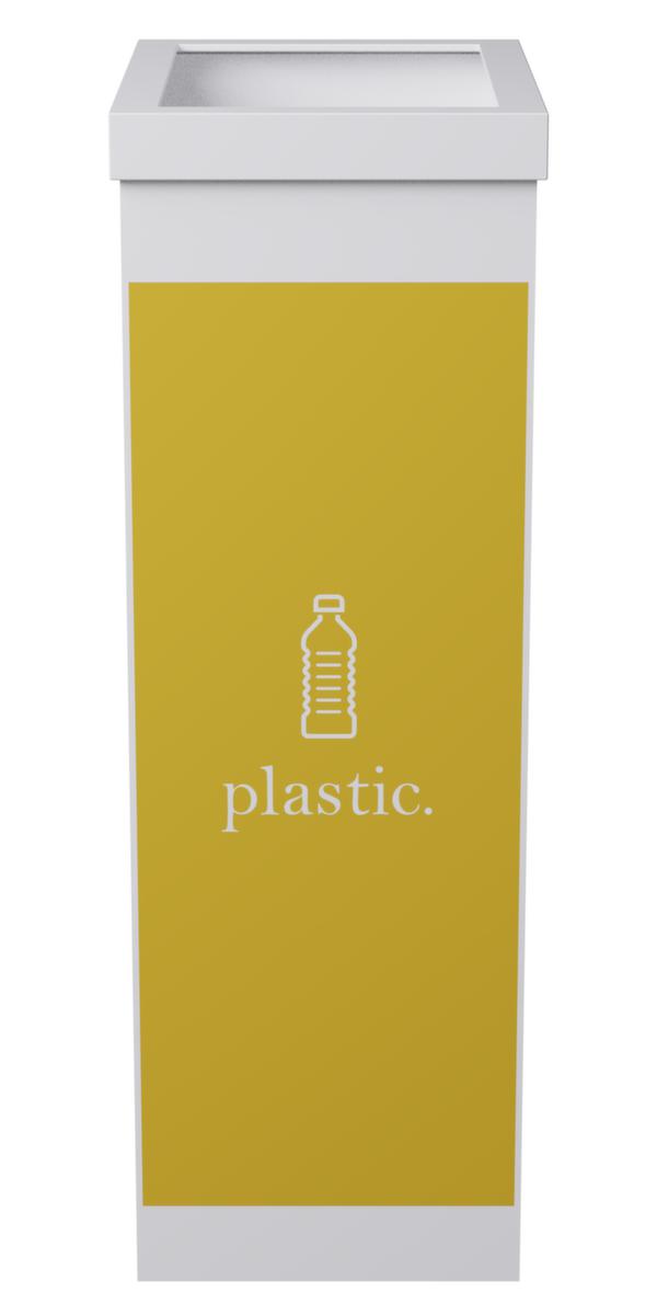Paperflow Collecteur de recyclage en polystyrène, 60 l, jaune/blanc  ZOOM