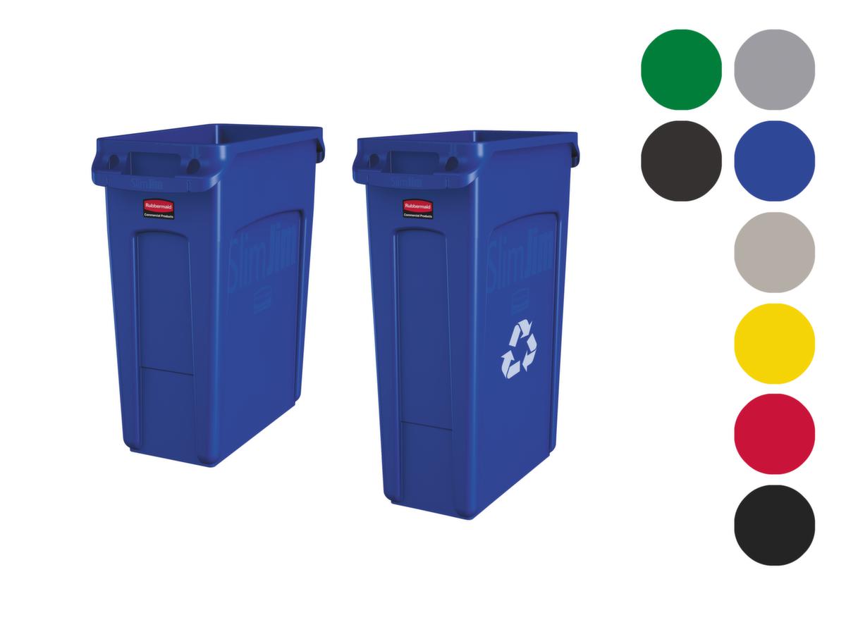 Rubbermaid Collecteur de recyclage Slim Jim® avec conduits d'air  ZOOM
