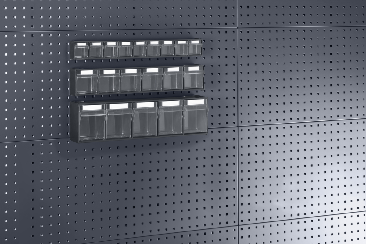 bott bloc à tiroirs transparents pour plaque de rangement perforée  ZOOM