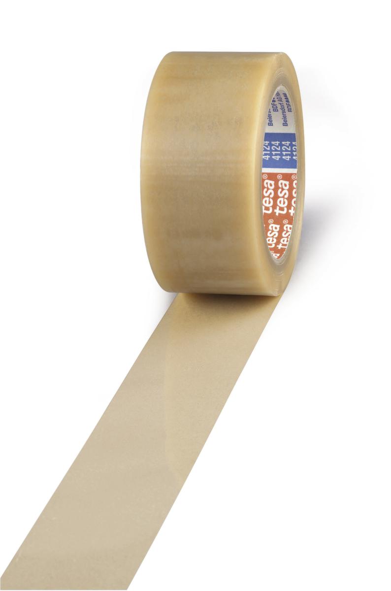 tesa Ruban d'emballage PVC 4124 pour colis moyennement lourds, longueur x largeur 66 m x 50 mm