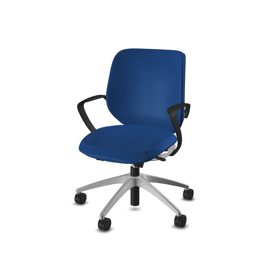 Giroflex Siège de bureau pivotant avec système Balance-Move, bleu  ZOOM