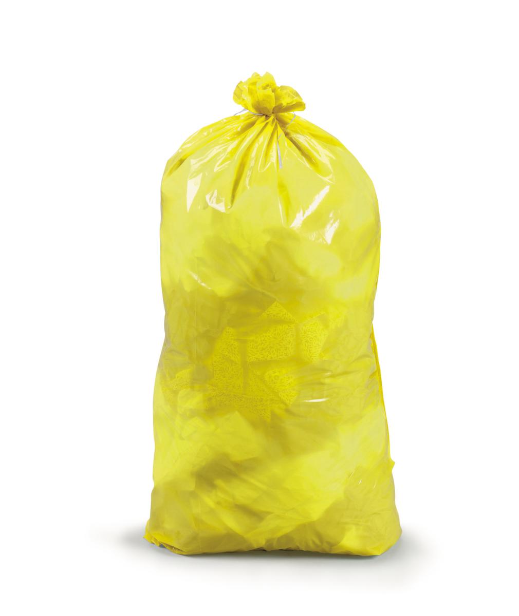 Raja Sac poubelle indéchirable avec ruban de fermeture, 30 l, jaune  ZOOM