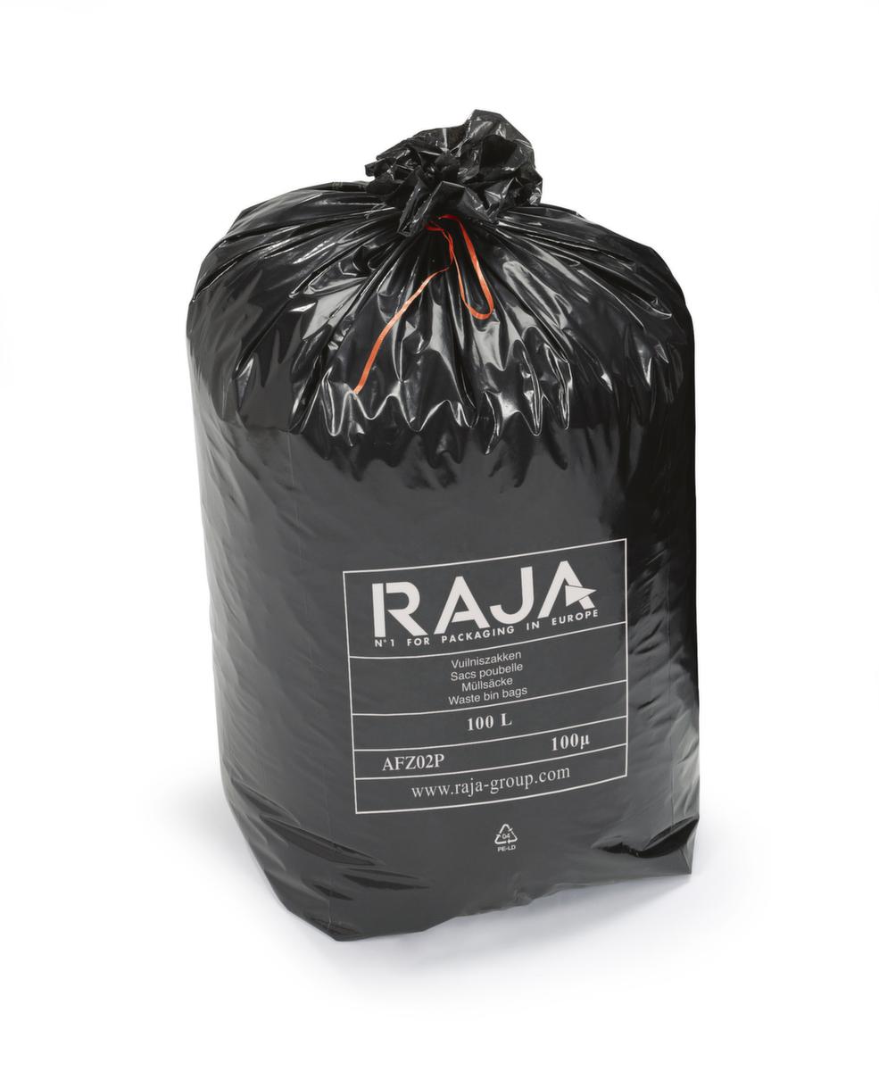 Raja Sac poubelle pour déchets lourds, 100 l, noir  ZOOM