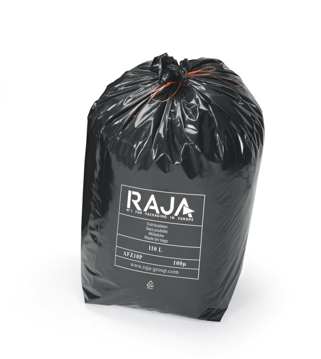 Raja Sac poubelle pour déchets lourds, 110 l, noir  ZOOM
