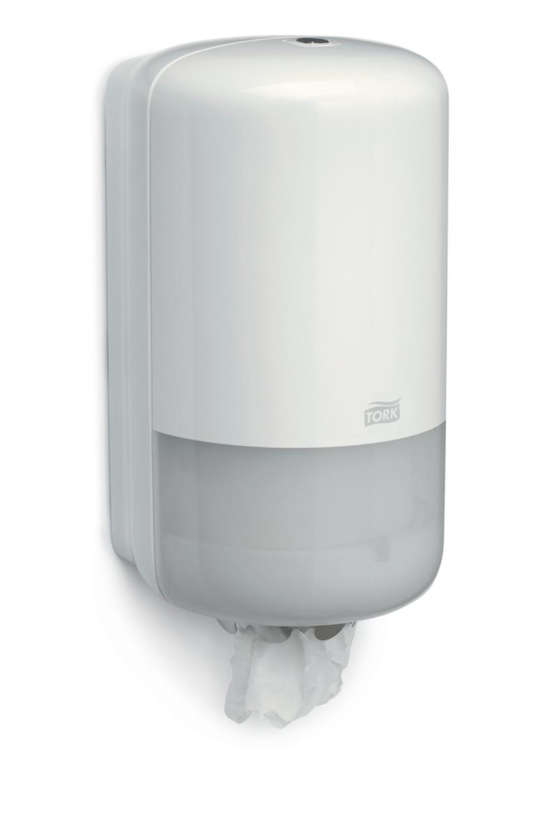 Distributeur de bobines d'essuie-mains rond, plastique, blanc  ZOOM