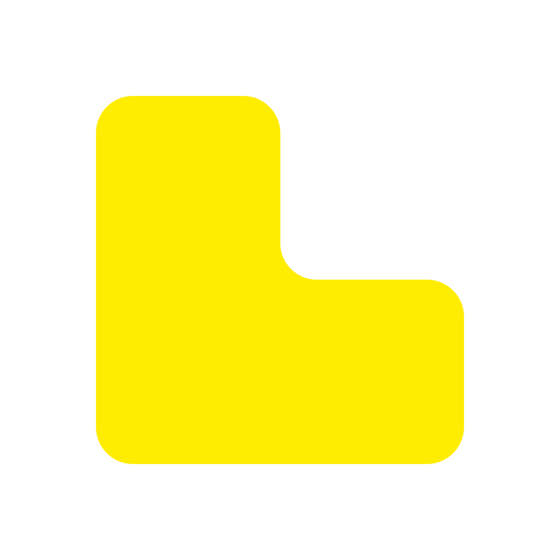 EICHNER Symbole à coller, forme en L, jaune  ZOOM
