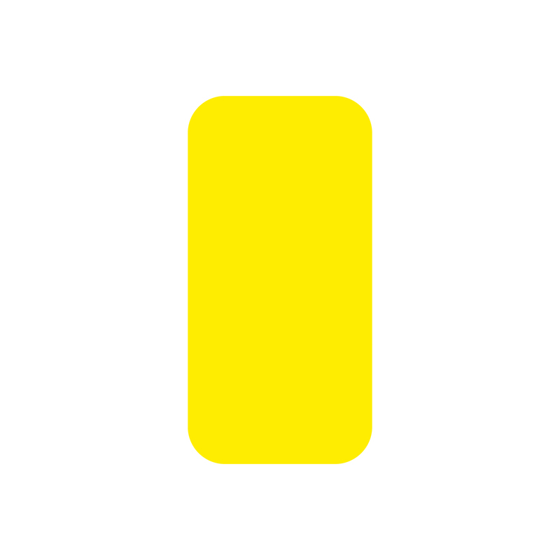 EICHNER Symbole à coller, rectangle, jaune  ZOOM