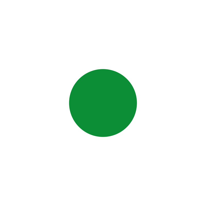 EICHNER Symbole à coller, cercle, vert  ZOOM