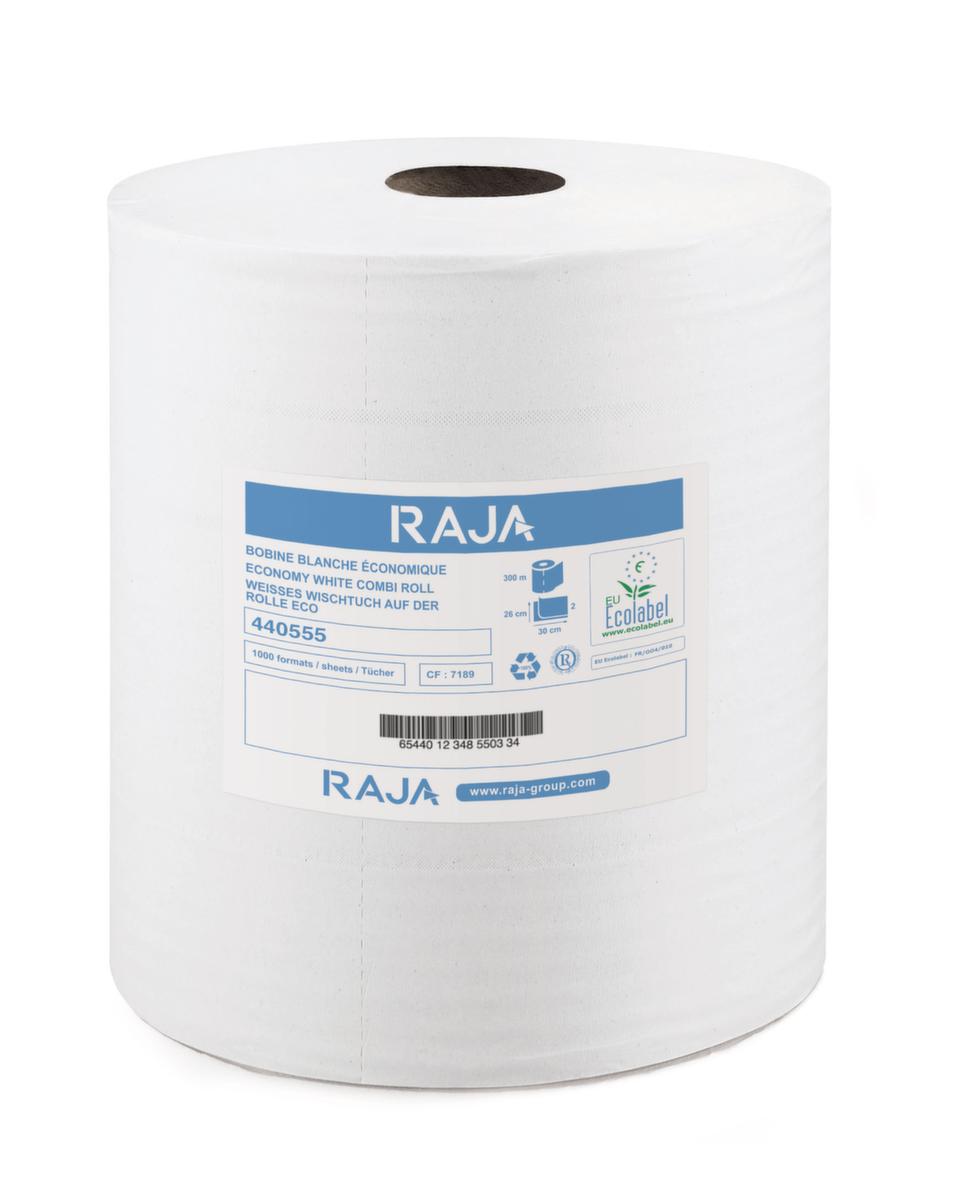 Raja Rouleau de papier d'essuyage Eco pour usage quotidien, 1500 lingettes, cellulose  ZOOM