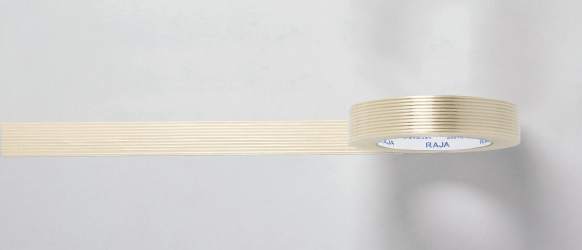 Raja Ruban de filaments renforcé dans le sens de la longueur, longueur x largeur 50 m x 25 mm  ZOOM