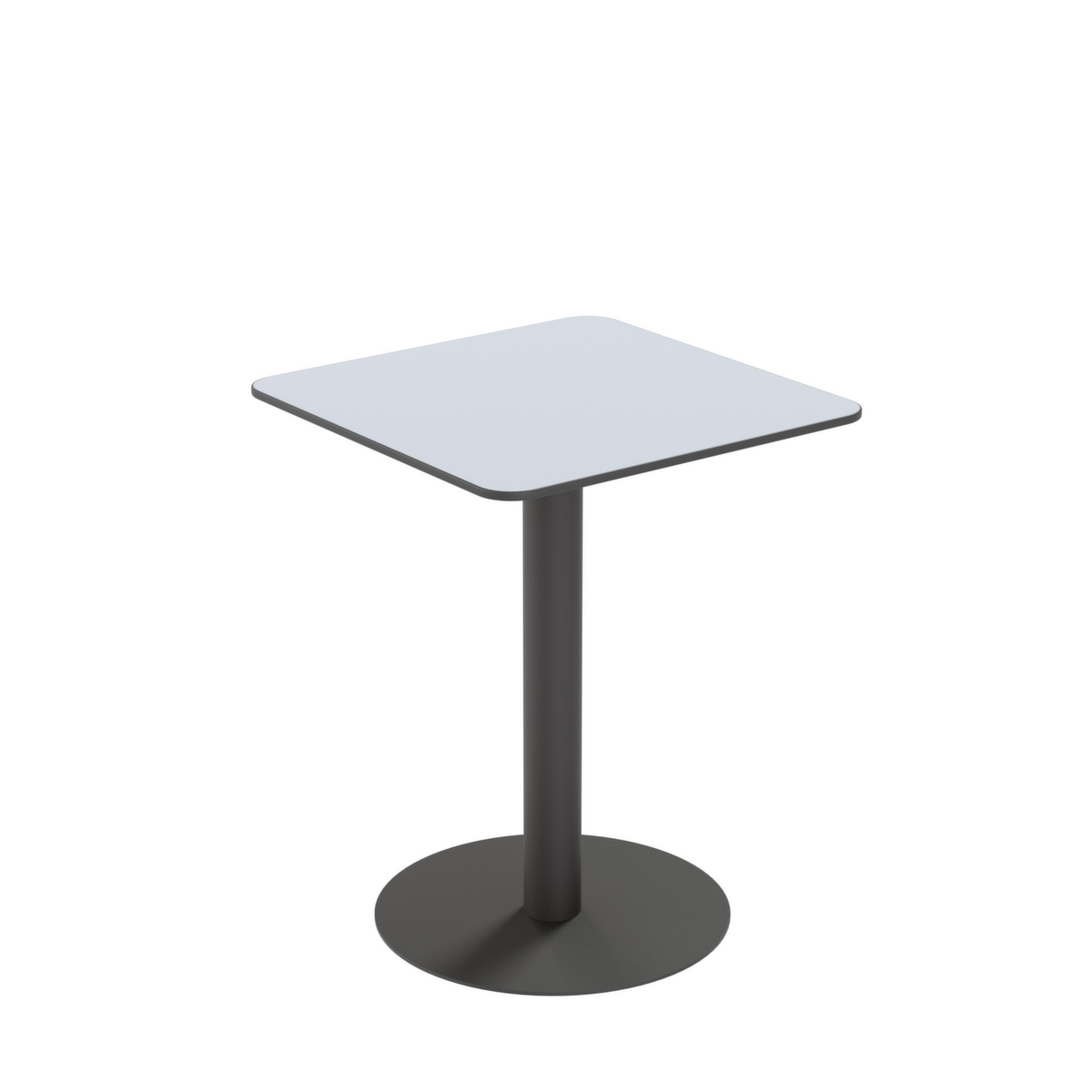Paperflow Table d'extérieur résistante aux intempéries Cross, largeur x profondeur 600 x 600 mm, panneau gris  ZOOM