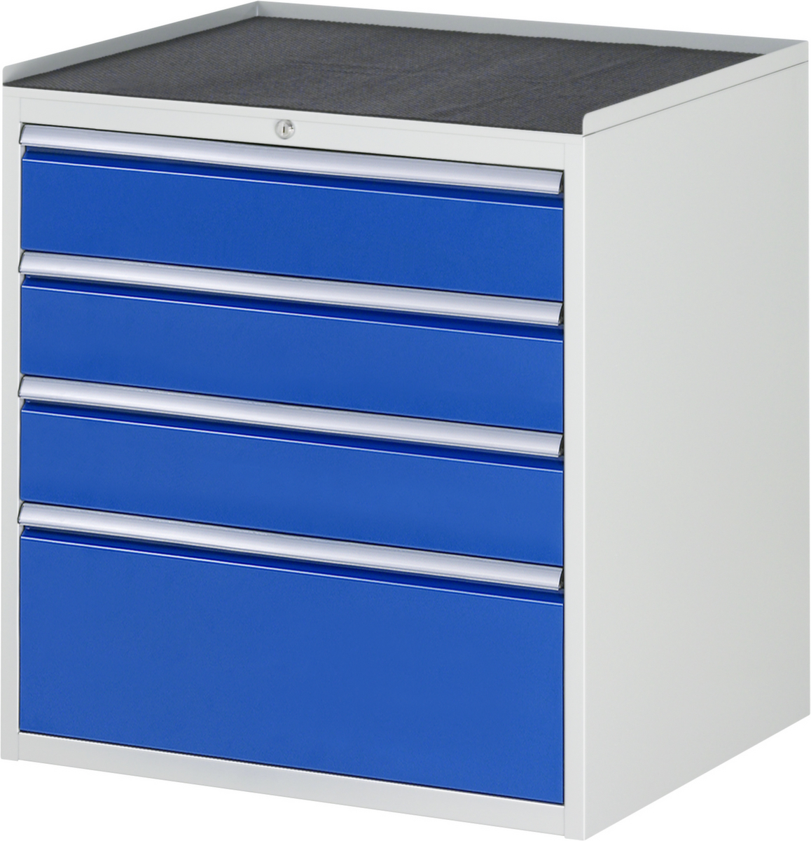 RAU Armoire à tiroirs Serie 7000, 4 tiroir(s), RAL7035 gris clair/RAL5010 bleu gentiane