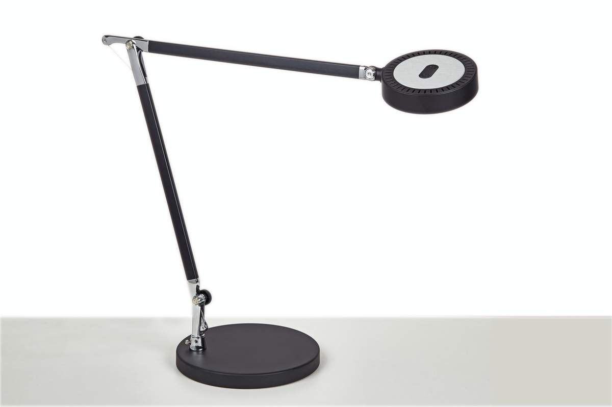 MAUL lampe de bureau à DEL avec variateur MAULgrace colour vario, lumière blanc lumière du jour à blanc chaud, argent  ZOOM