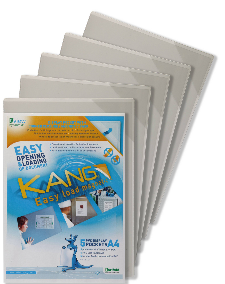 tarifold pochette d'affichage KANG tview Easy load, DIN A4, face arrière magnétique  ZOOM