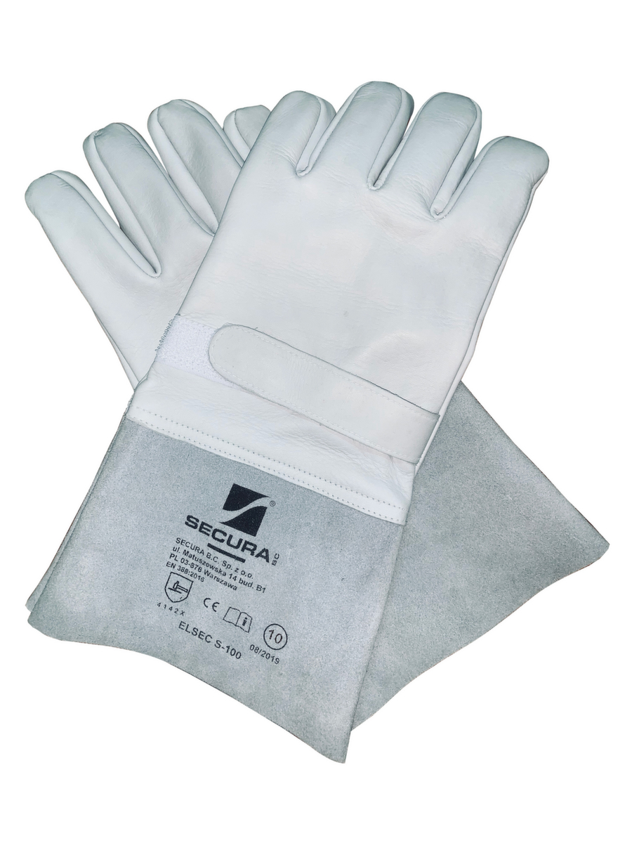 protège-gants en cuir, cuir de bouf, taille 9  ZOOM